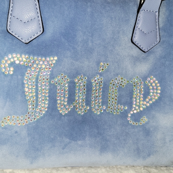 NWT Adorable Juicy Couture Slate Blue Purse - Picture 4 of 9